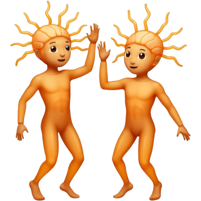 Last two brain cells dancing emoji