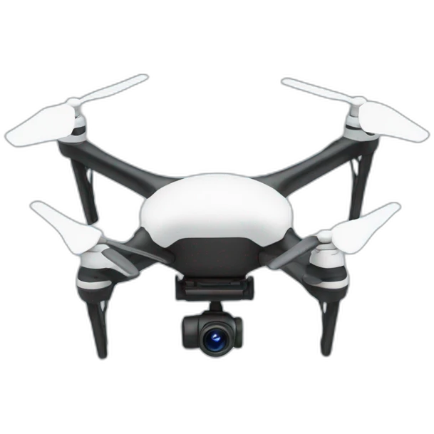 un drone avec un oeil emoji