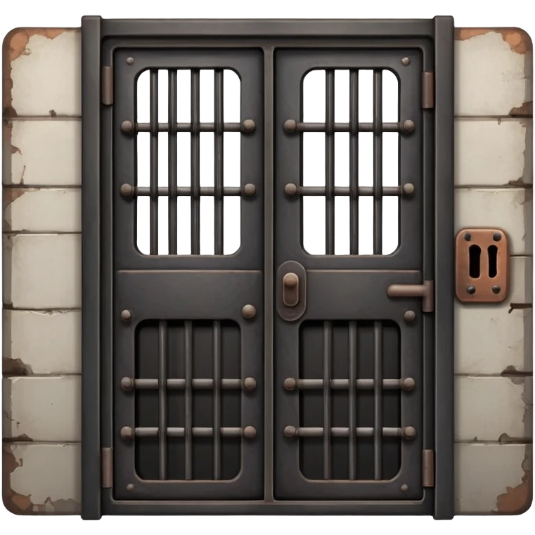 simple dark jail door emoji