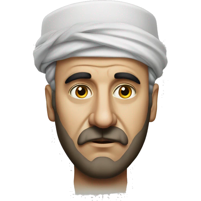 Turkish Sultan photorealistic serious emoji