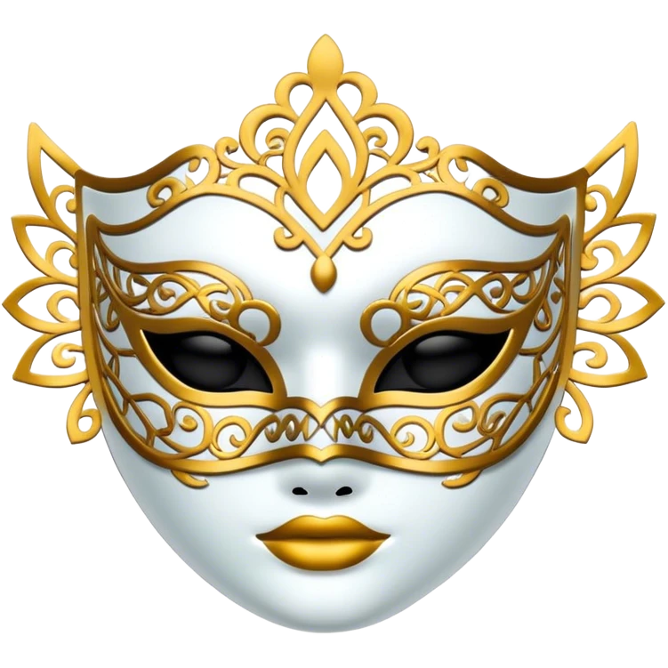 lace mask emoji