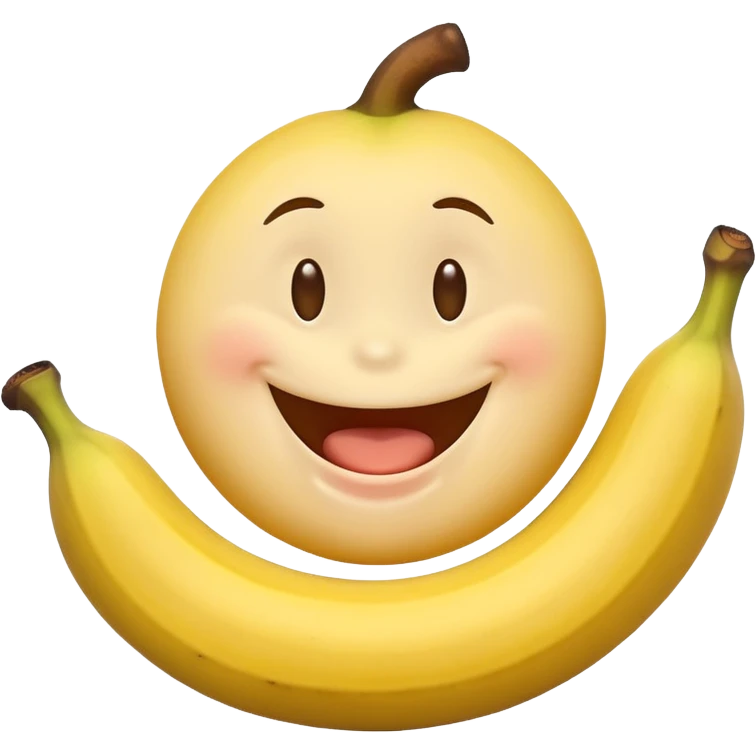 a yellow smiley face sucking a banana emoji