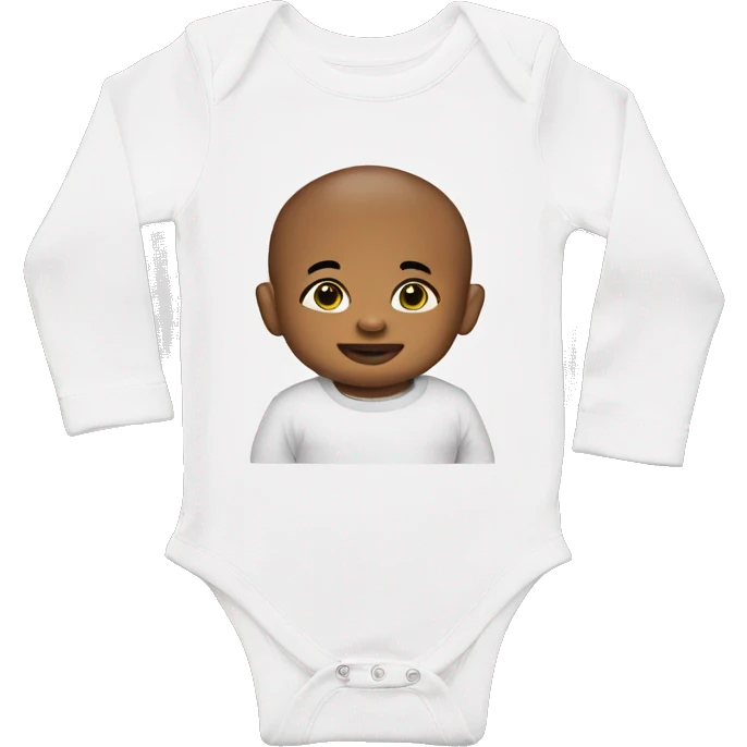 baby in long sleeve bodysuit emoji