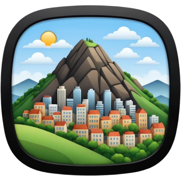 Colina con vistas de ciudad emoji