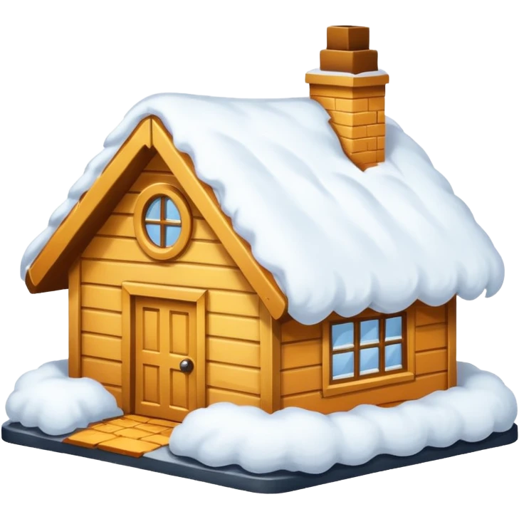  snow that accumulates on the roof  emoji