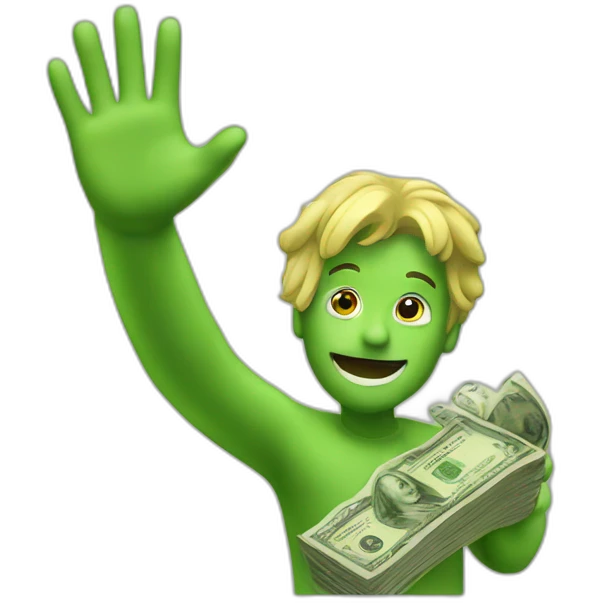 waving Money emoji