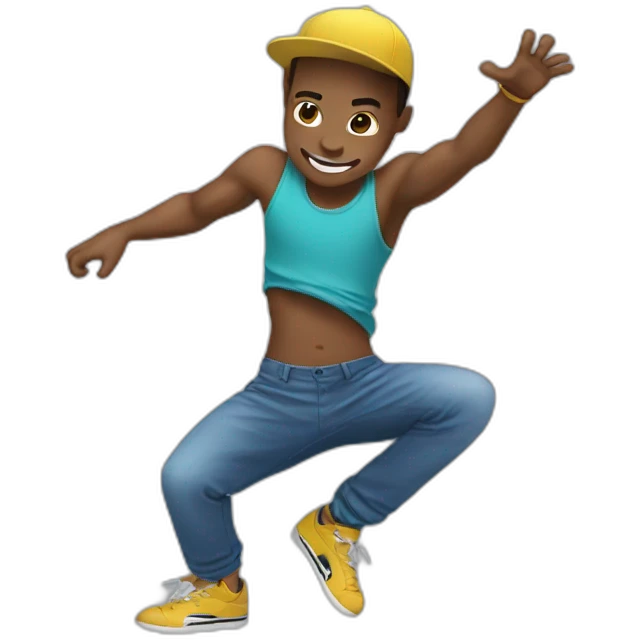Break dancer one hand emoji
