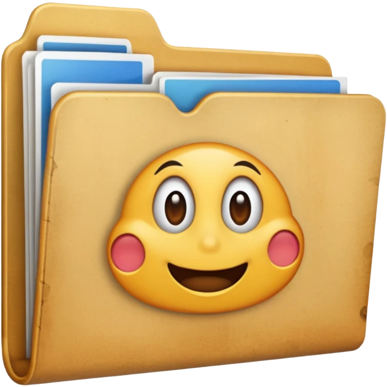 folder with visible documents inside emoji