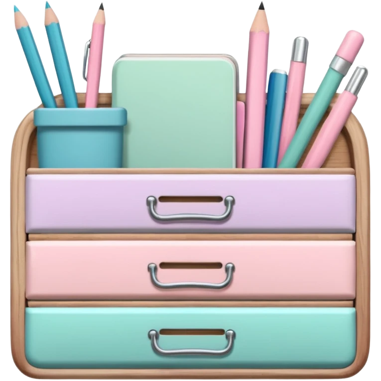 aesthetic school supplies cottage core emoji