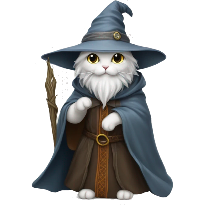 kitty gandalf wizard emoji