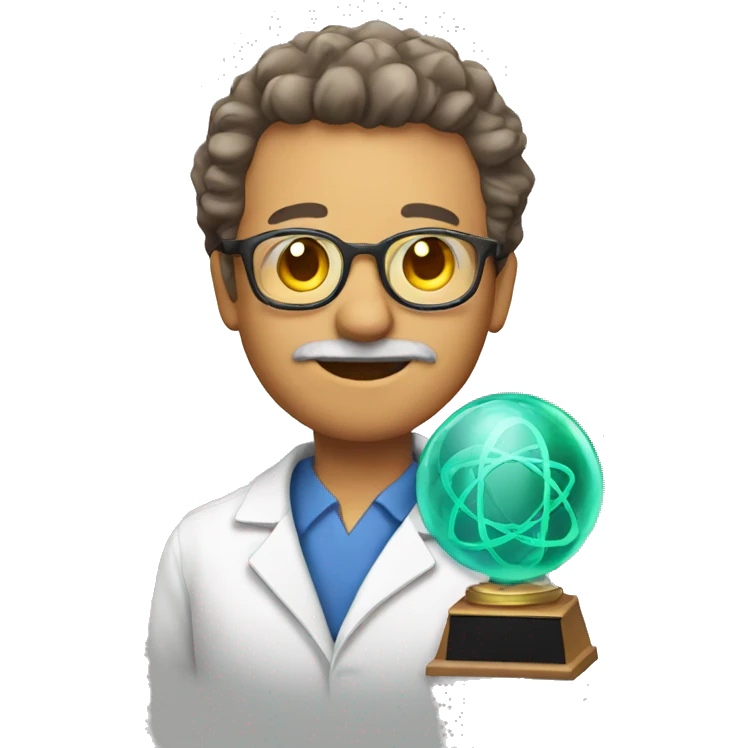 scientist with award emoji