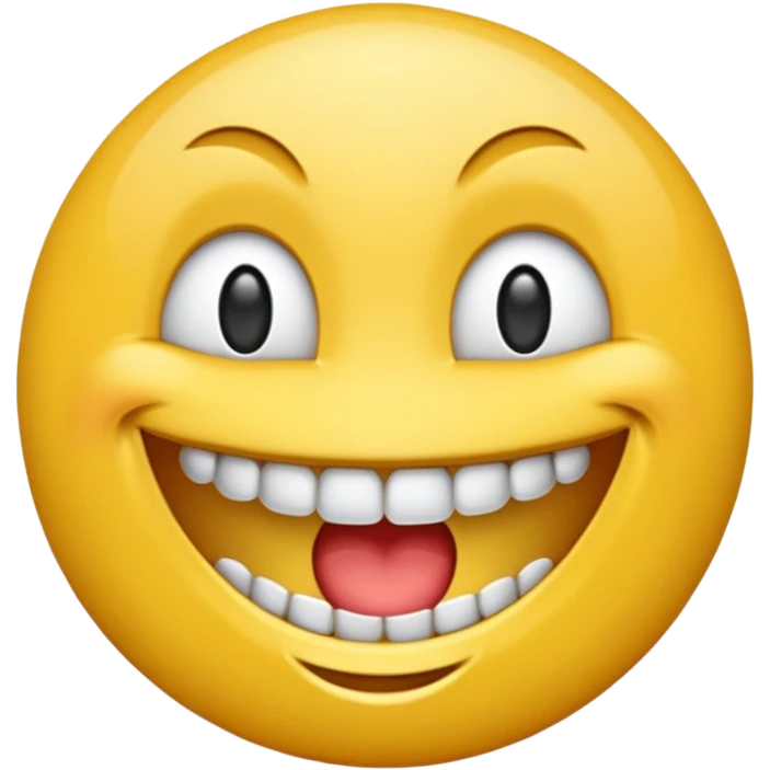Emoji sonriendo con dientes de diamantes  emoji