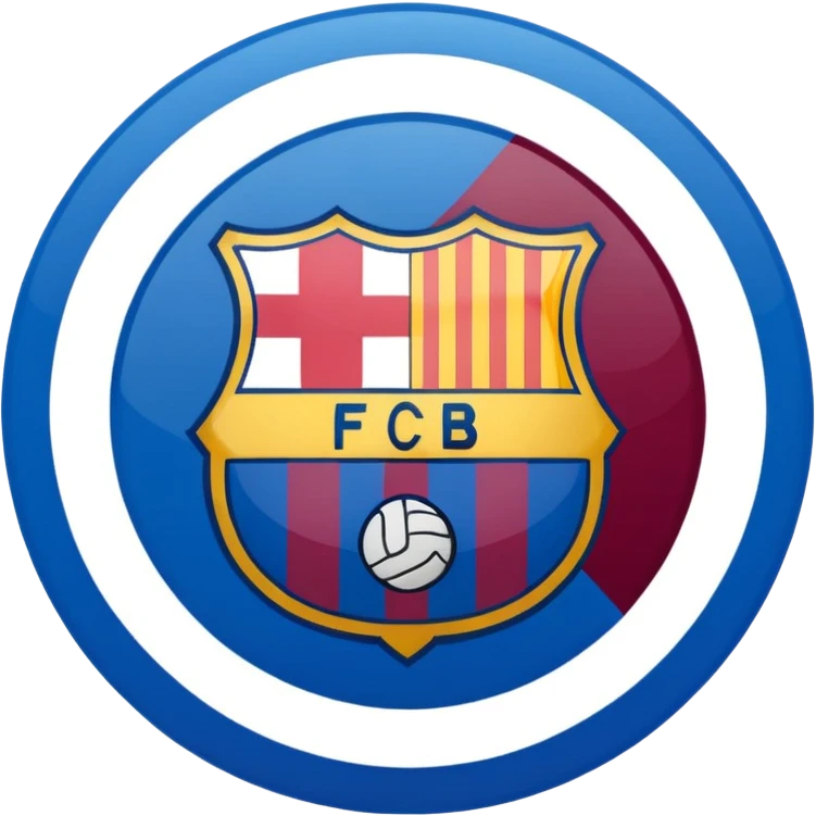Fc Barcelona logo emoji
