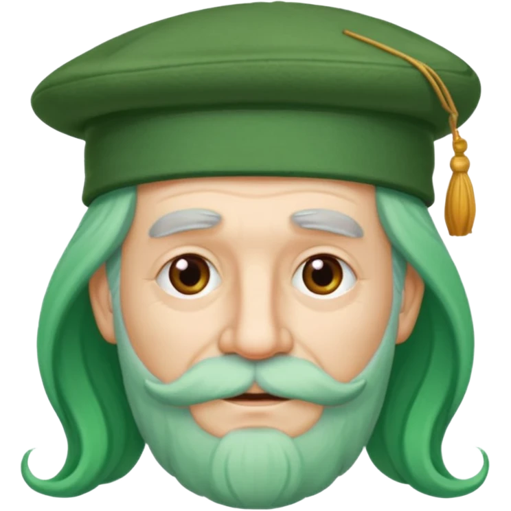long green haired grandpa emoji