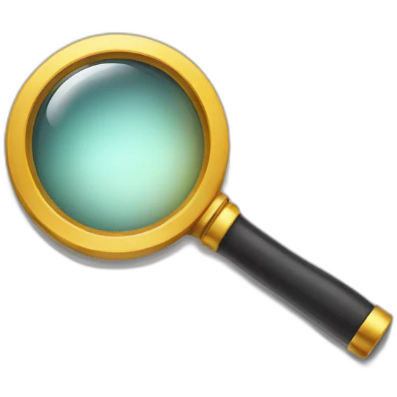 emoji looking with magnifying glass emoji