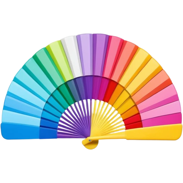3D pantone colour fan emoji