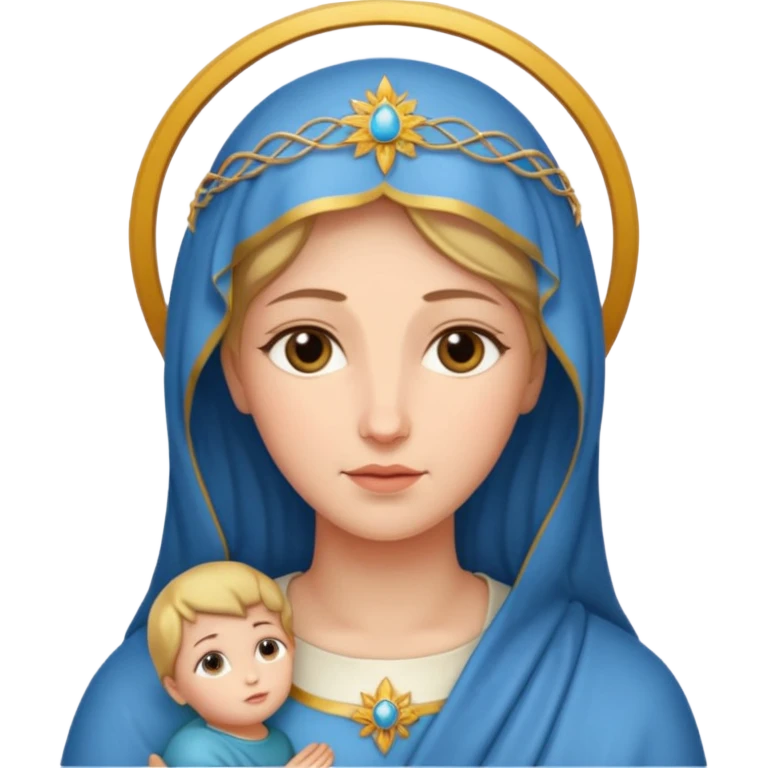 Mother of God from Christian Gods emoji