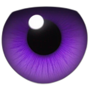 majestic godly violet iris eyeball serious intense symmetrical knowledgable emoji