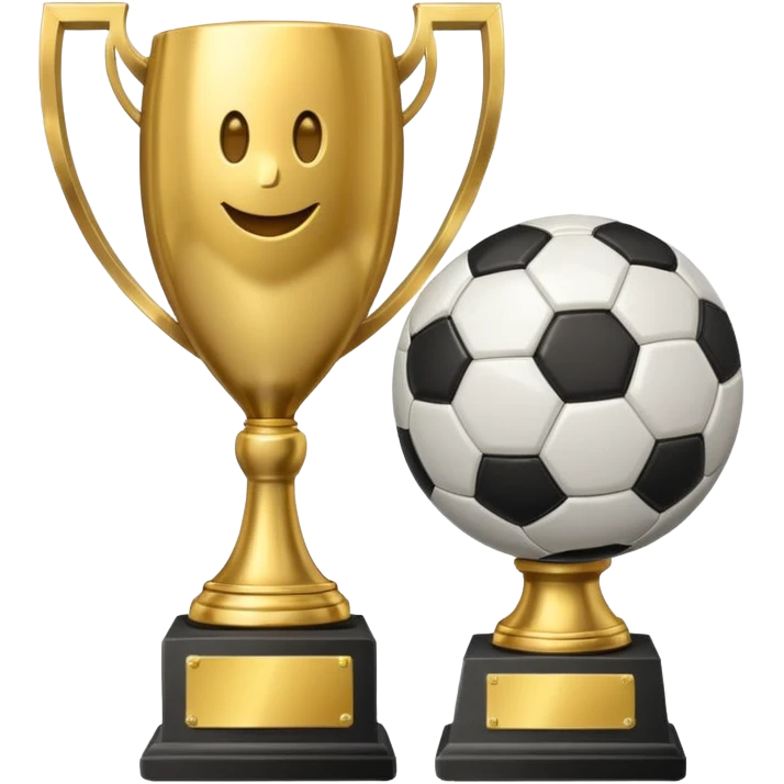 Soccer ball+trophy emoji