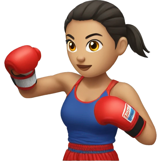 muay thai female emoji