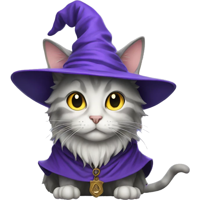 Wizard cat emoji