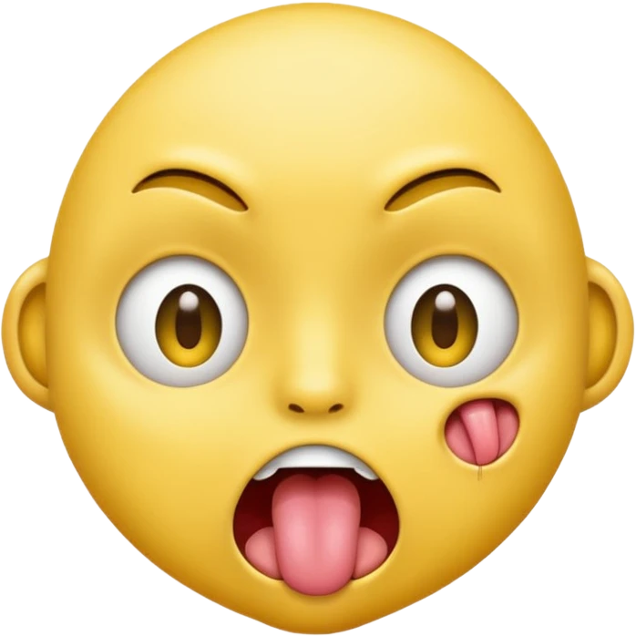 like this one “😜” but with open eyes and the tongue shaking left and right effortlessly  emoji