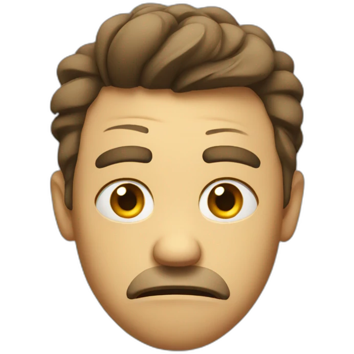 Disgusted expression face emoji