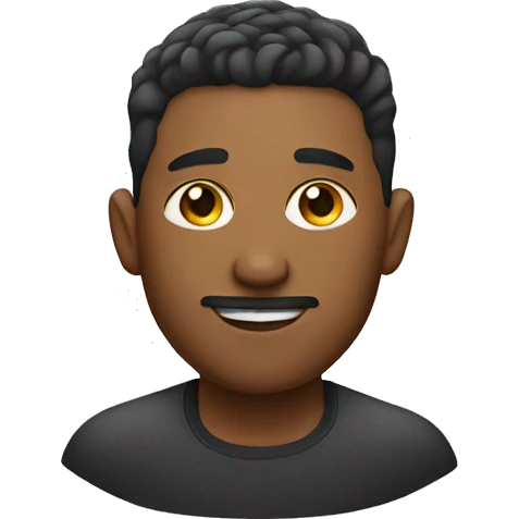 man with a low taper fade emoji