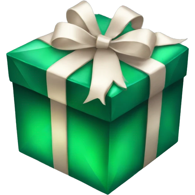 emerald gift box Emerald emoji