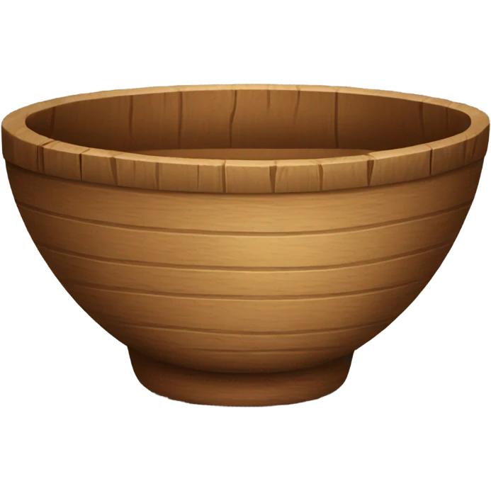Wood bowl  emoji