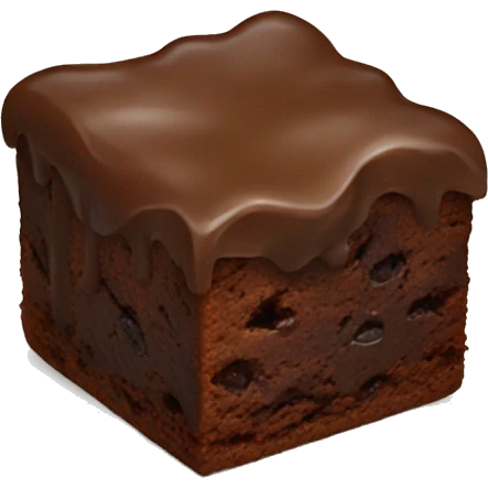 Brownie pastry emoji