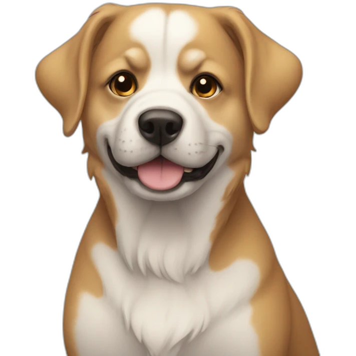 Chien con emoji