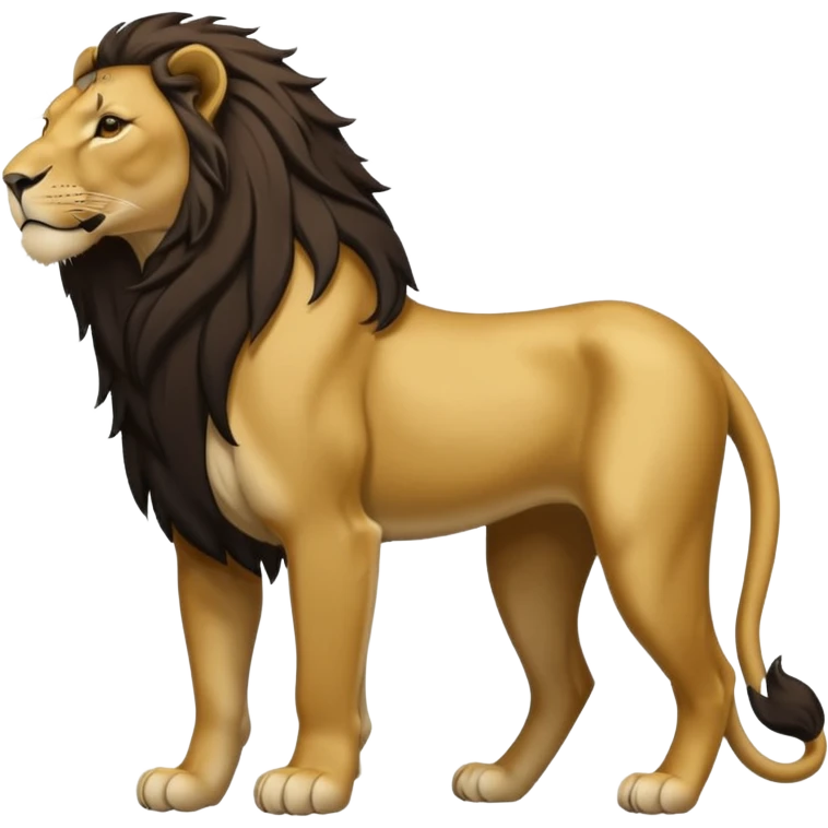 a lioness's silhouette emoji