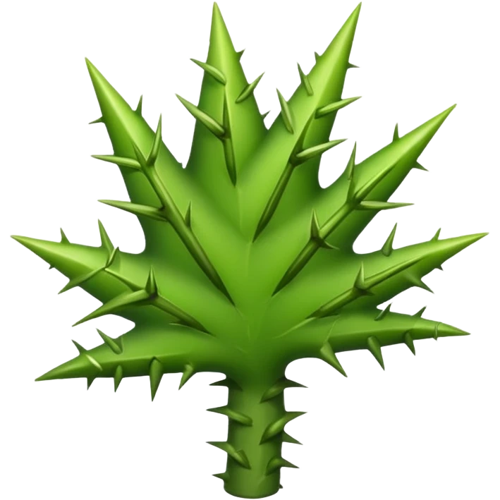 an emoji with a thorn emoji