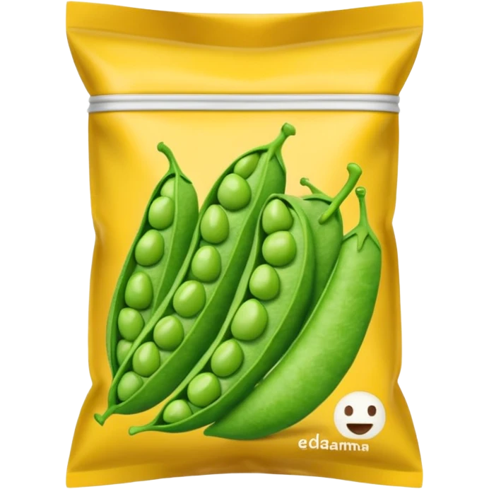 edamame snack bag emoji