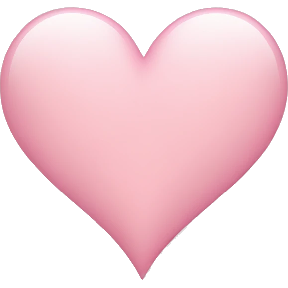 Light pink heart emoji