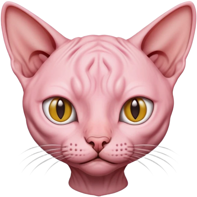 Hairless cat emoji
