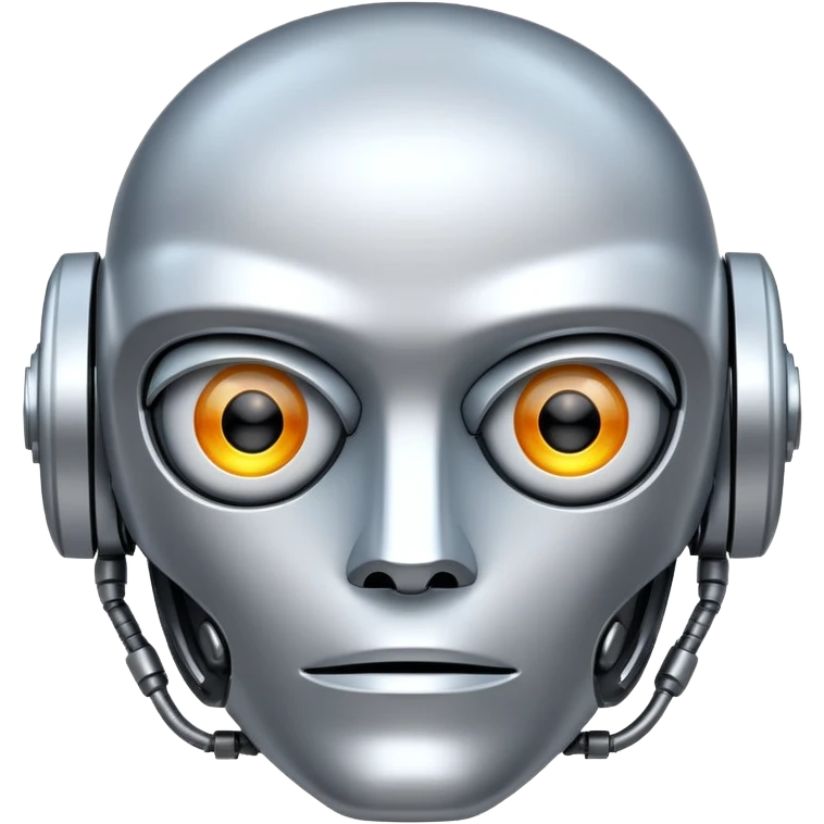 robot face representing artificial intelligence emoji