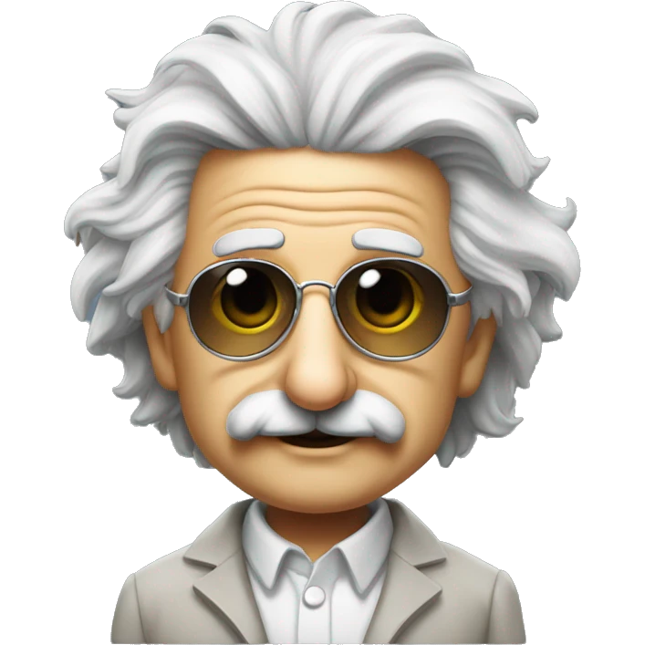 albert einstein sun glasses emoji