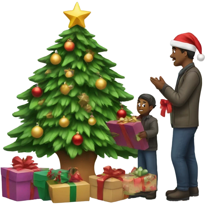 Christmas scene emoji