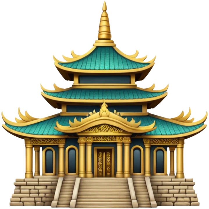 Temple, asian emoji
