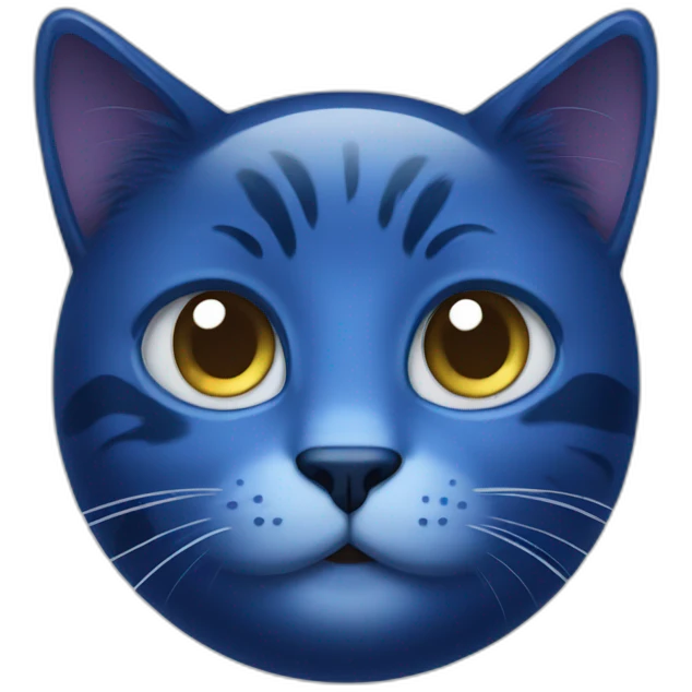 blueberry with cat face emoji