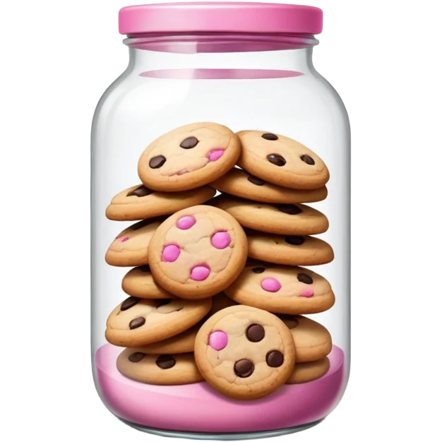 pink jar of cookies  emoji