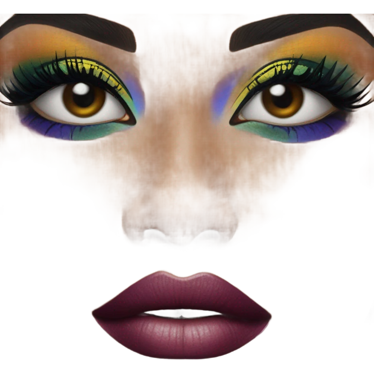 Stylish makeup emoji