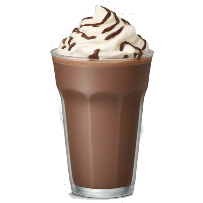chocolate milkshake emoji