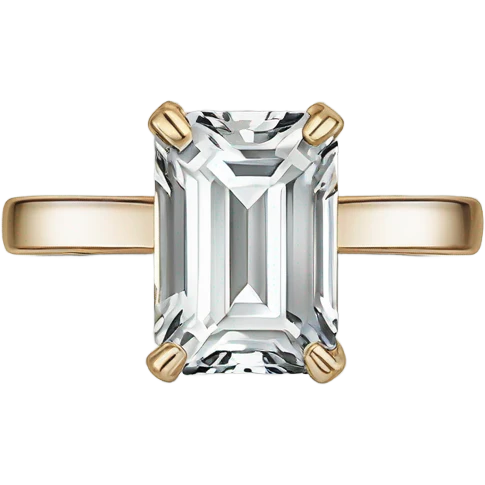 Emerald cut engagement ring emoji