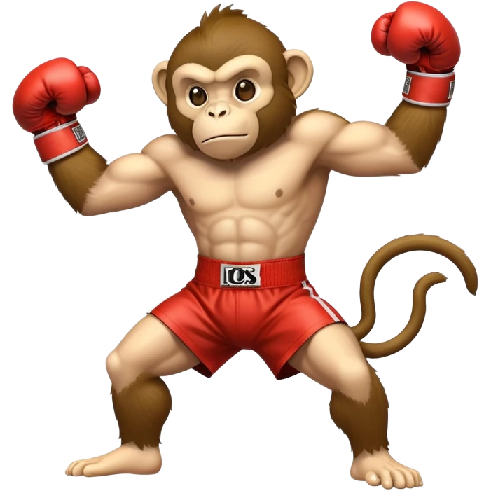 Monkey boxing  emoji