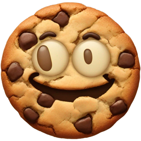 giant cookie with arms legs and face  emoji