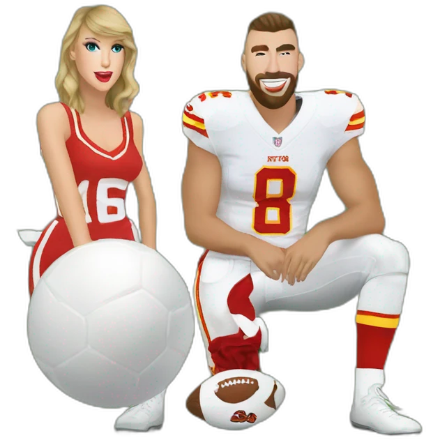 Football + Taylor swift + travis kelce emoji