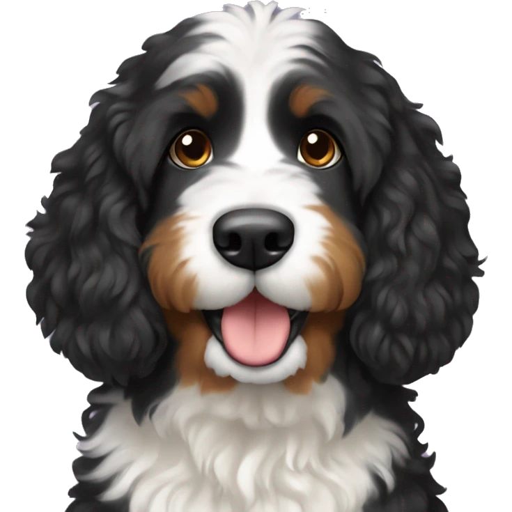 Bernedoodle Emoji emoji